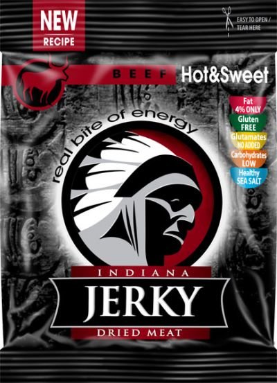 Indiana Jerky Hot & Sweet - Sušené hovězí maso