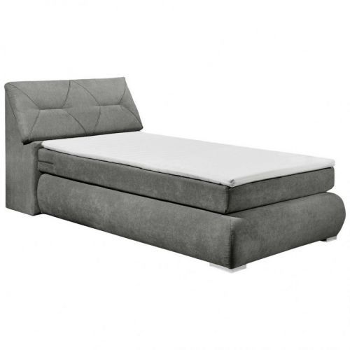 MID.YOU POSTEL BOXSPRING, 120/200 cm, textil, kompozitní dřevo, šedá - šedá