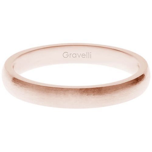 Gravelli Růžově pozlacený prsten z ušlechtilé oceli Precious GJRWRGX