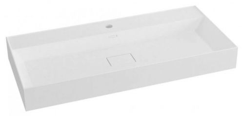 SAPHO GODIVA umyvadlo 96x44cm, litý mramor, bílá GU096