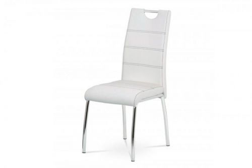 Jídelní židle HC-484 ekokůže / kov Autronic Bílá