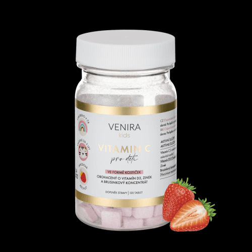 Venira kids Vitamin C pro děti ve formě kostiček 120 tablet