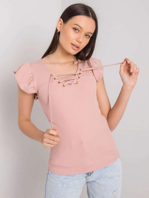 PUDROVÉ TRIČKO WEVERLY DHJ-BZ-13301.34P-POWDER PINK Velikost: ONE SIZE