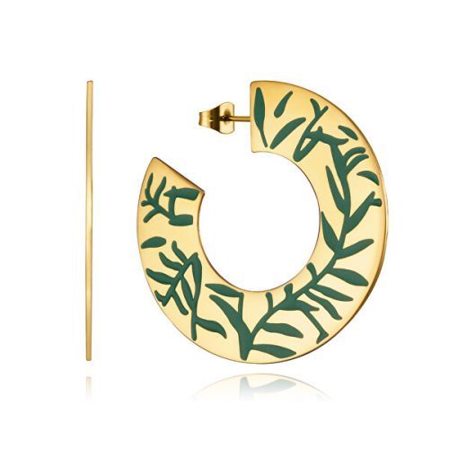 Viceroy Výrazné pozlacené náušnice kruhy Chic