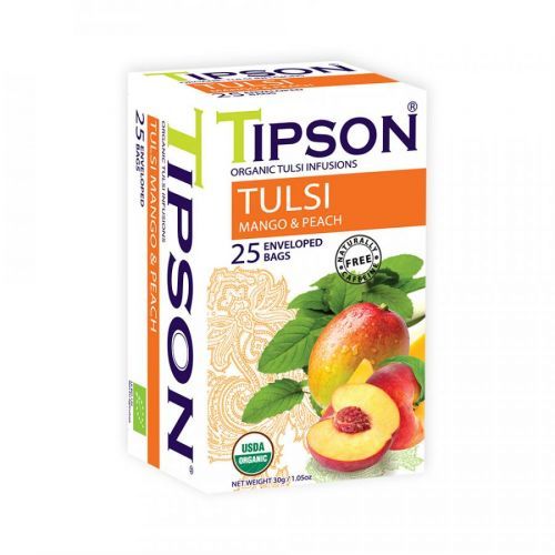 TIPSON Tulsi mango & peach bylinný čaj 25 sáčků BIO