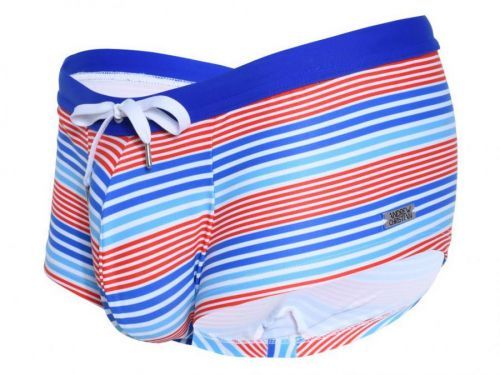 Andrew Christian boxerkové plavky Nautical Stripe 7817 Barva: Modrá, Velikost: L