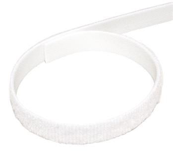 VELCRO Stahovací páska 10mm, suchý zip, 25m, bílá