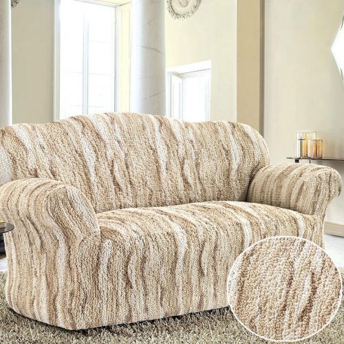 Bielastické potahy OCEANO NOVÉ béžové