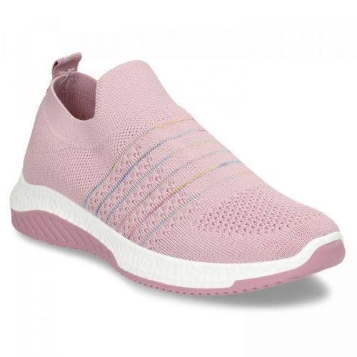 Růžové dámské odlehčené sportovní slip-on tenisky