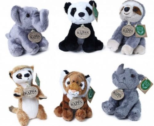 PLYŠ Zvířátko exotické sedící 13-15cm Eco-Friendly exkluzivní *PLYŠOVÉ HRAČKY*