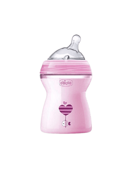 Chicco Láhev kojenecká Natural Feeling 250ml, dívka 2m+