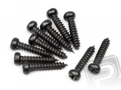 HPI101249 Samořezné šrouby s kul. hlavou M2,6x12mm 10ks
