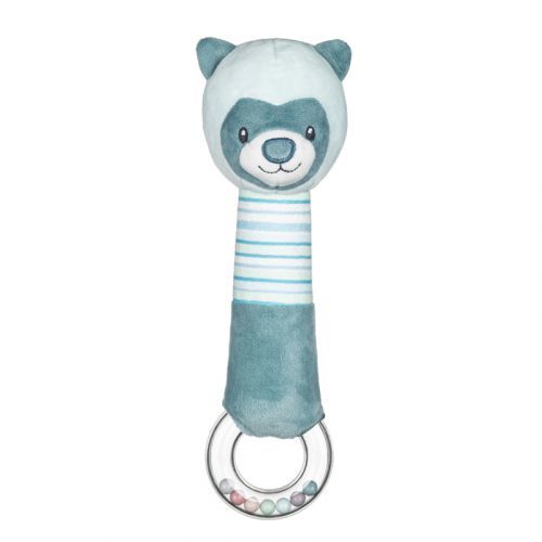 PETITE&MARS Hračka pískací s chrastítkem méďa Mike