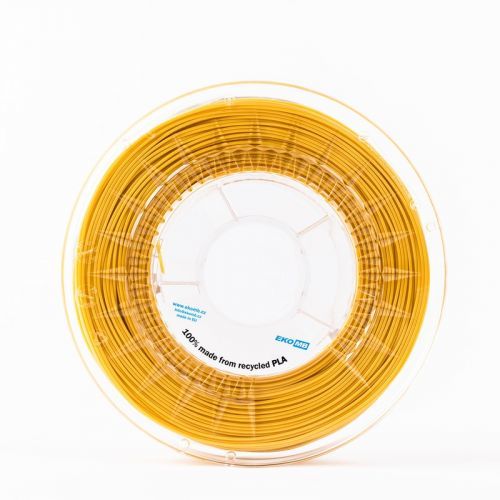 EKO MB Recyklovaný filament PLA – medová zlatá, 1 Kg, 1,75 mm