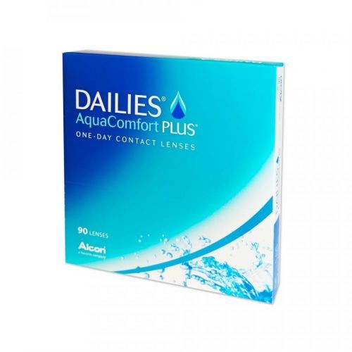 ALCON Dailies AquaComfort Plus jednodenní čočky 90 kusů, Počet dioptrií: -10,0, Průměr: 14,0, Zakřivení: 8,7, Počet kusů v balení: 90 ks