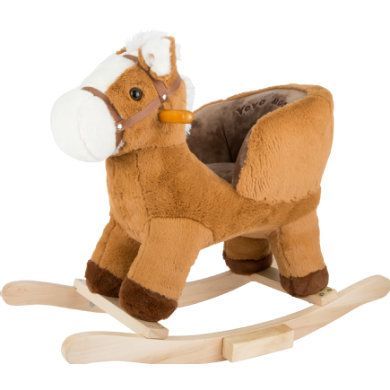 Small foot by Legler houpací koník s opěrkou hnědý