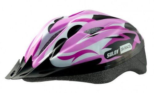 Dětská cyklo helma SULOV JR-RACE-G, růžovo-zelená Helma velikost: S