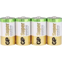 Baterie velké mono D alkalicko-manganová GP Batteries Super GP13A / LR20 1.5 V 4 ks