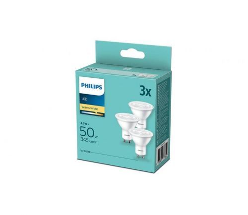 Philips SADA 3x LED Žárovka Philips GU10/4,7W/230V 2700K