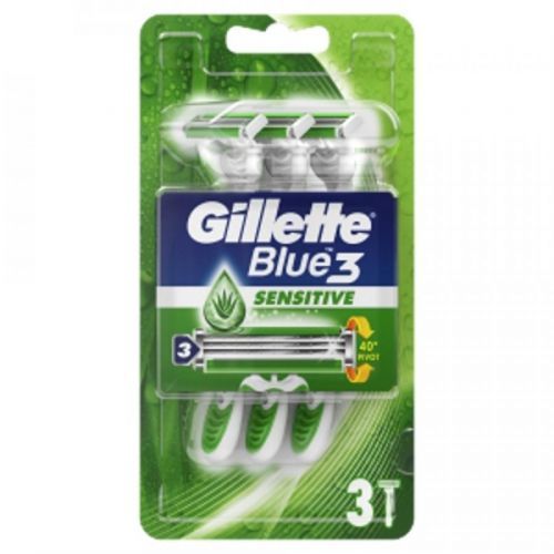 GILLETTE Blue3 Sensitive jednorázový holící strojek 3 kusy