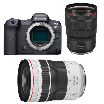 Canon EOS R5 + RF 24-70 mm f/2,8 + RF 70-200 mm f/2,8 L IS USM