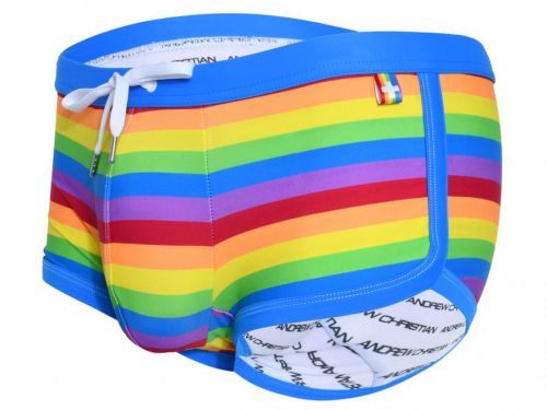 Andrew Christian boxerkové plavky Pride Stripe 7836 Barva: Barevný mix, Velikost: L