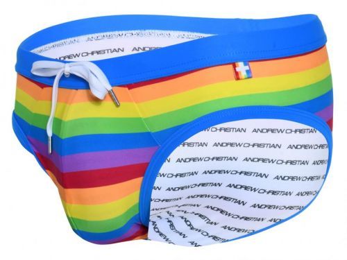 Andrew Christian Slipové plavky Pride Stripe 7835 Barva: Barevný mix, Velikost: L