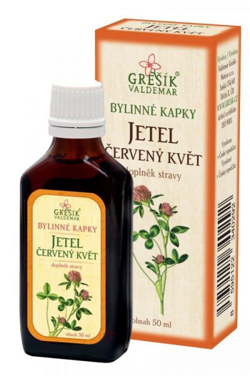 Valdemar Grešík Grešík Jetel červený květ, bylinné kapky 50 ml