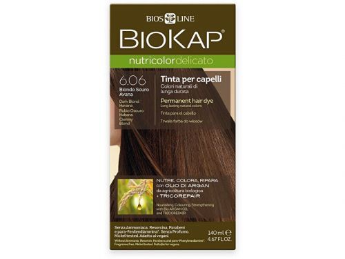 Biokap NUTRICOLOR DELICATO - Barva na vlasy - 6.06 Blond tmavá Havana 140 ml