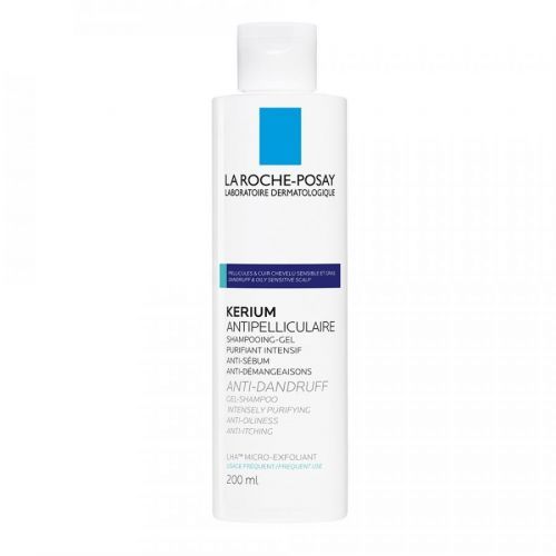 LA ROCHE-POSAY Kerium Gelový šampon proti lupům 200 ml