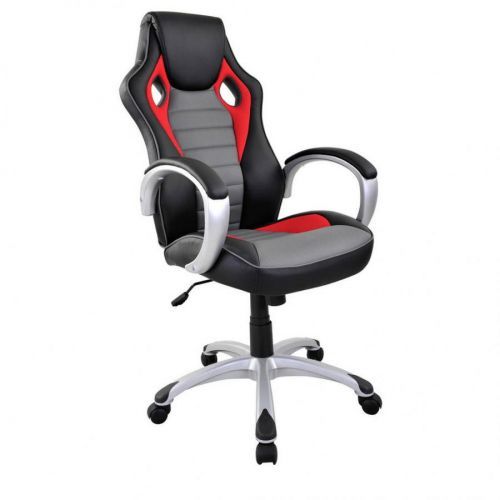 Xora KANCELÁŘSKÉ KŘESLO, šedá, vícebarevná, červená, černá - šedá, vícebarevná, červená, černá