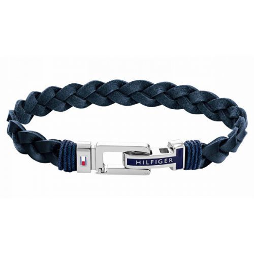 Tommy Hilfiger Luxusní kožený náramek s ocelovou sponou 2790308