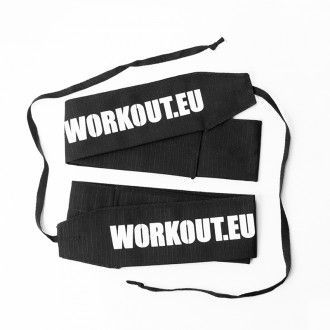 Workout Pevný Ripstop Cotton Wrist Wraps WORKOUT- Black WOR219