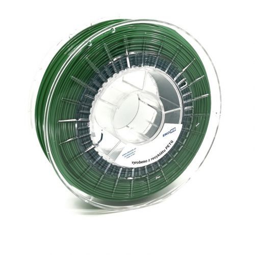 EKO MB Recyklovaný filament PETG – smaragdová zelená, 0,75 Kg , 1,75 mm