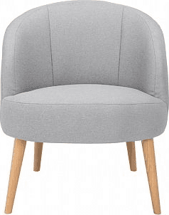 ATAN Křeslo Boni Es, Malmo 83 silver/dřevo buk - doprodej