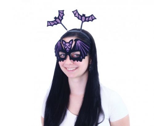 Čelenka netopýr s maskou pro dospělé