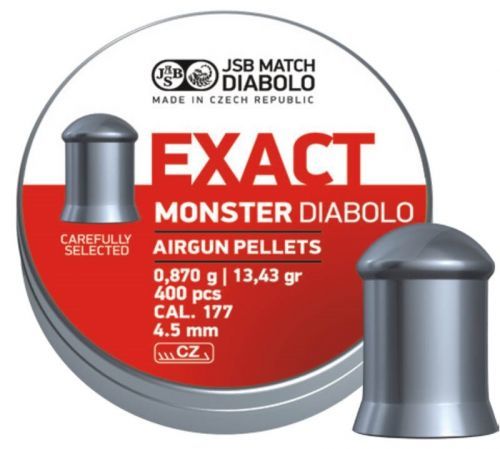 Diabolky Exact Monster 4.52 mm JSB® / 400 ks (Barva: Vícebarevná)