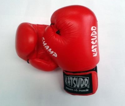 Katsudo Boxerské rukavice Champ, červené, 10 oz