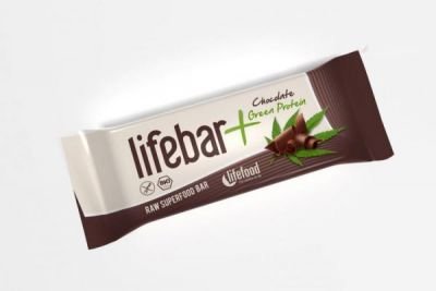 Lifefood Lifebar Plus čokoládová s proteinem BIO, 47g