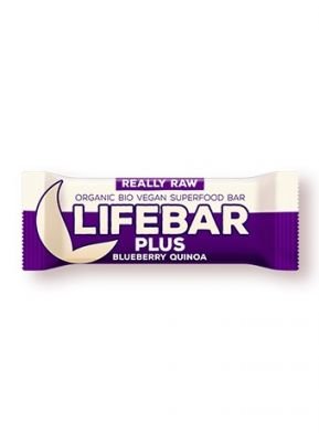 Lifefood Lifebar  Plus Borůvková s quinou BIO , 47 g