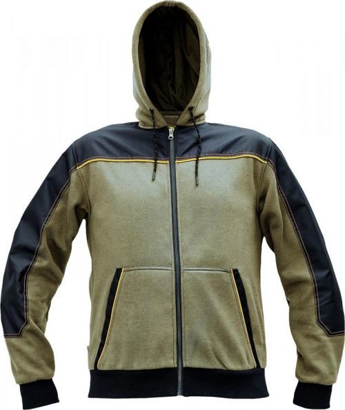 Mikina Cerva CREMORNE světle olivová/černá XXXXL