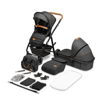 lionelo Amber 2 in 1 Grey Graphite Combi kočárek