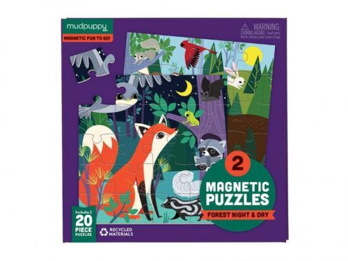 Mudpuppy Magnetické puzzle, Les 2x20ks