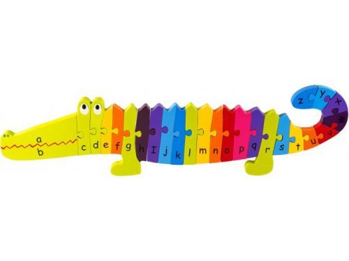 Orange Tree Toys Puzzle s písmeny Krokodýl