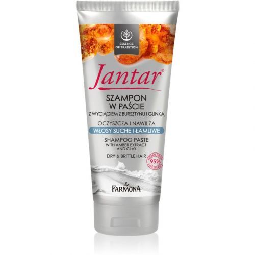 Farmona Jantar Amber Extract & Clay čisticí šampon pro suché a křehké vlasy 200 ml