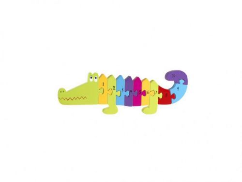 Orange Tree Toys Puzzle s čísly Krokodýl