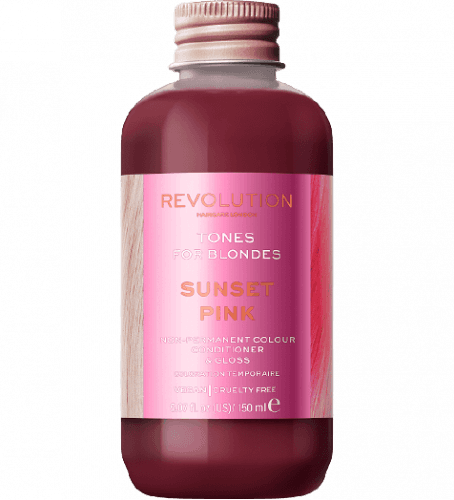 Revolution Haircare Tones for Blondes Barva na vlasy Sunset Pink 150ml