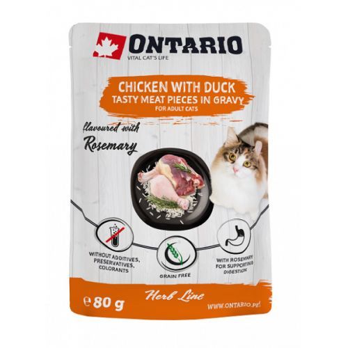 Kapsička Ontario Herb Chicken with Duck 80g