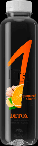 Fructal First Pomeranč a zázvor - funkční voda 0,5l