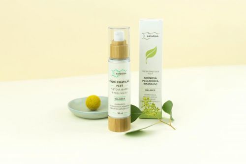 Kvitok Krémová Peelingová Maska 2v1 Solution - BALANCE 50ml 50 ml